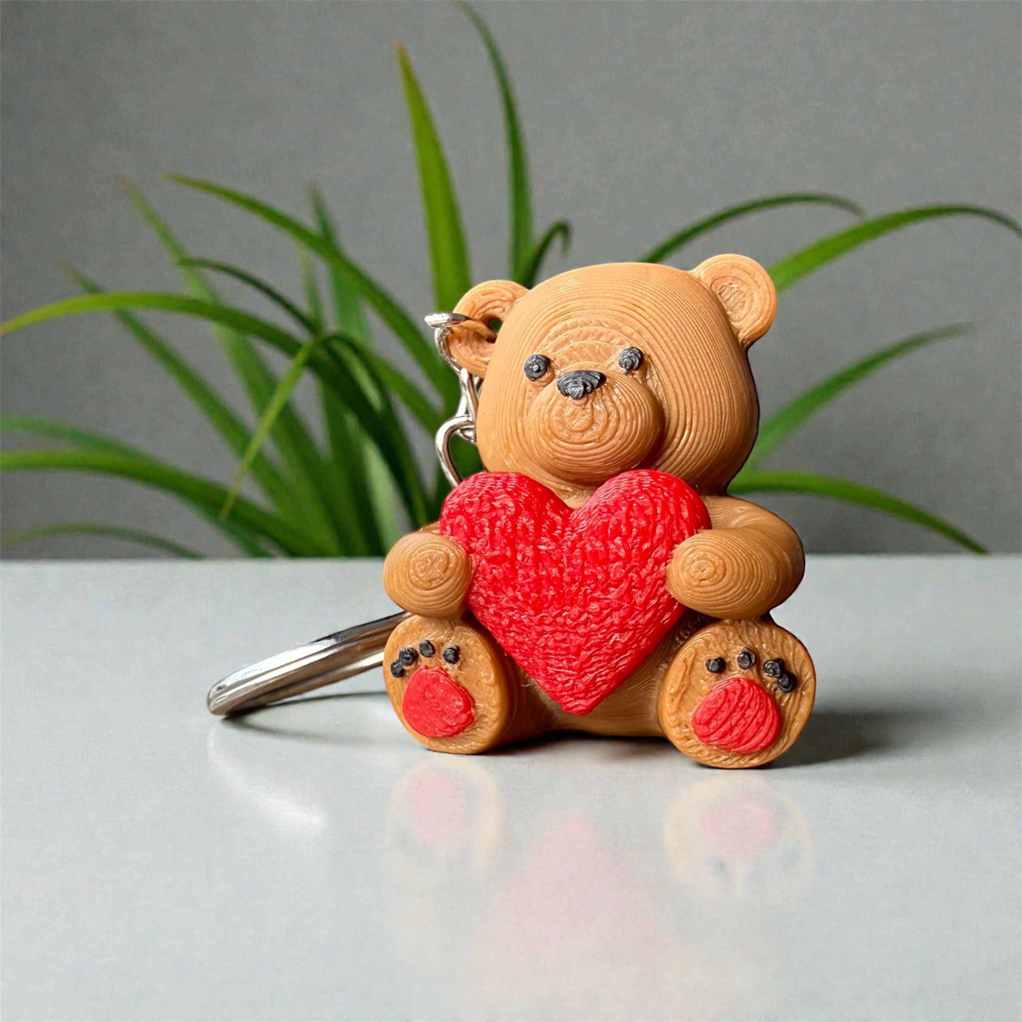 Kalpli Teddy Ayı Anahtarlık