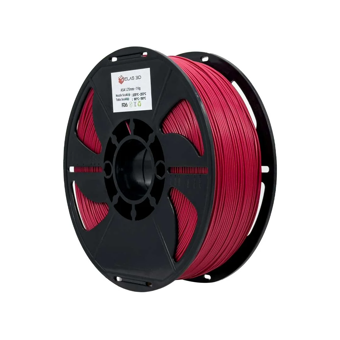 ELAS Kırmızı ASA Filament 1.75mm 1 KG - Görsel 2