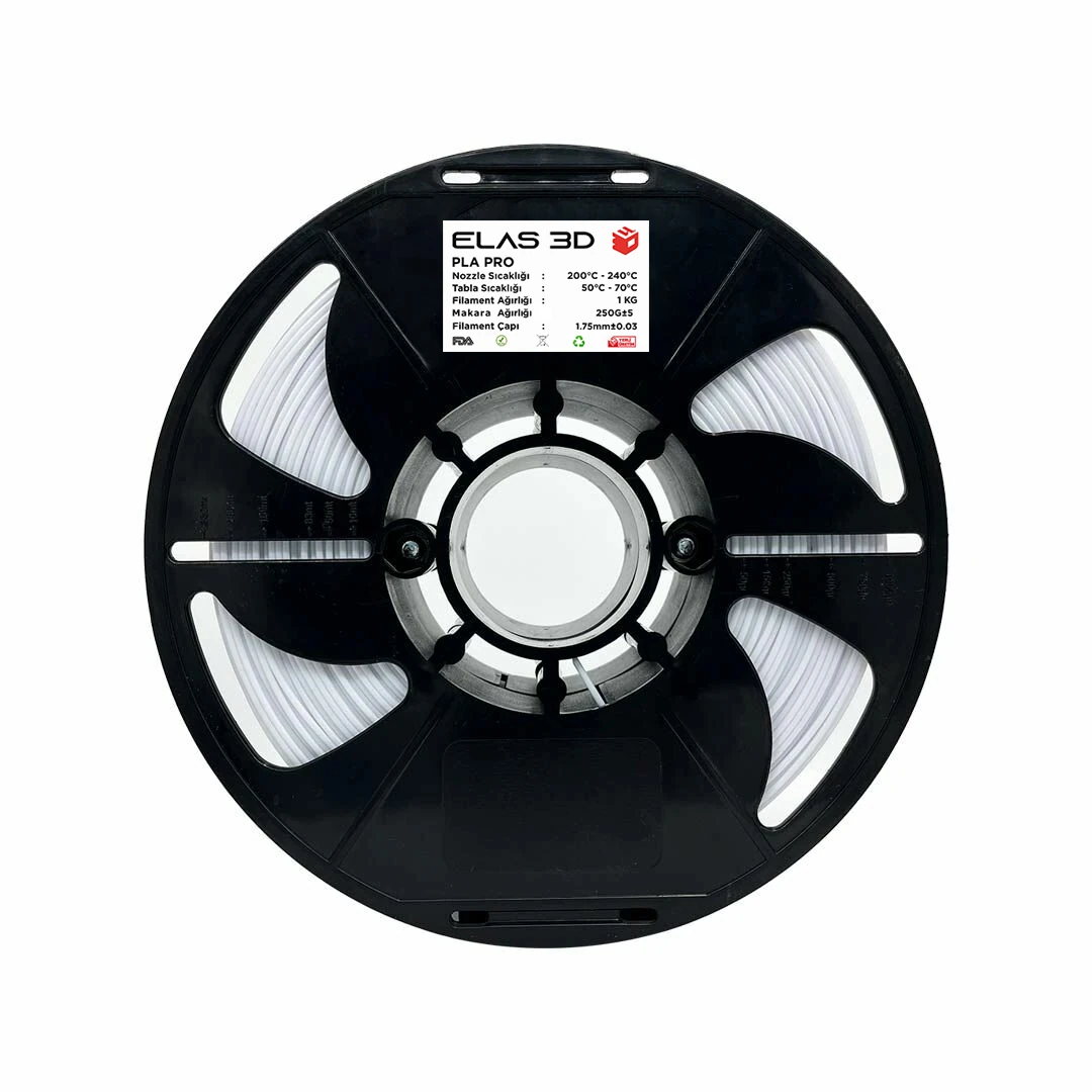 ELAS Beyaz PLA PRO 1.75mm 1 KG Filament