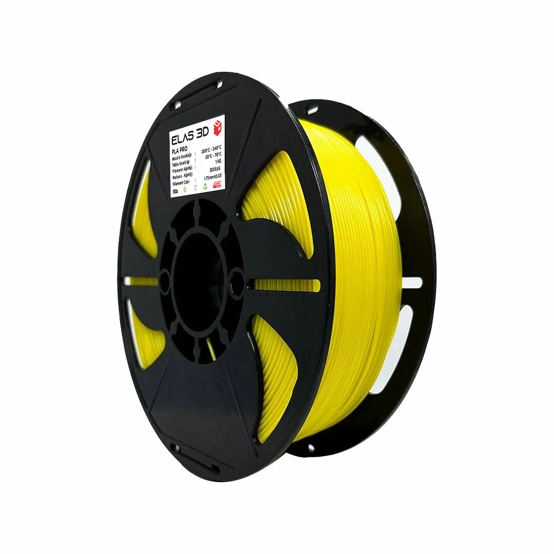 ELAS Sarı PLA PRO 1.75mm 1 KG Filament - Görsel 2